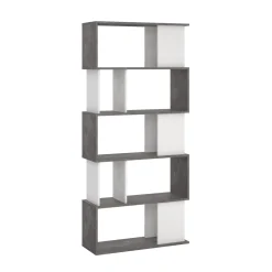 Boekenkast Maze Wit Oxide Beton - Giga Living