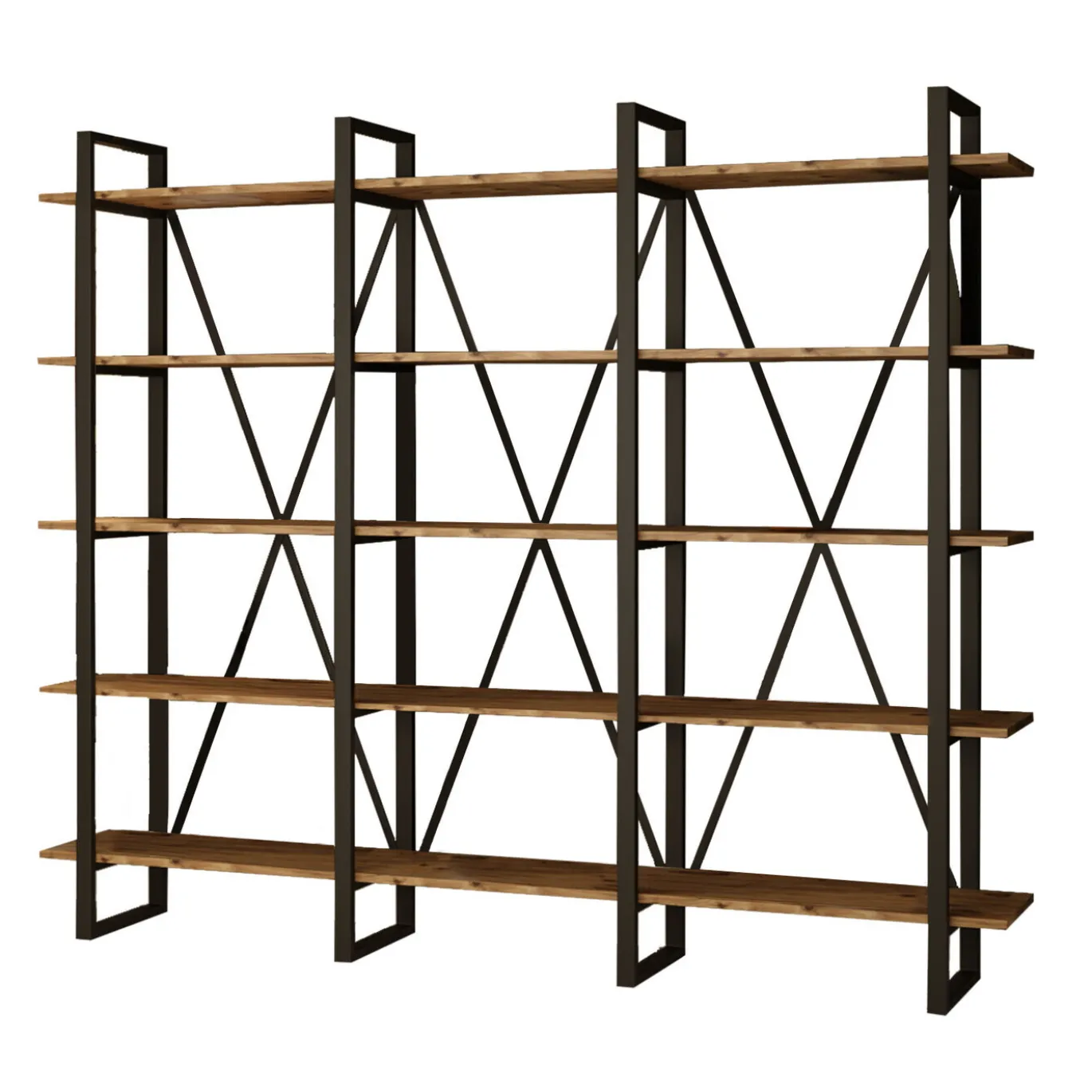 Boekenkast Melun Melamine Atlantic Pine