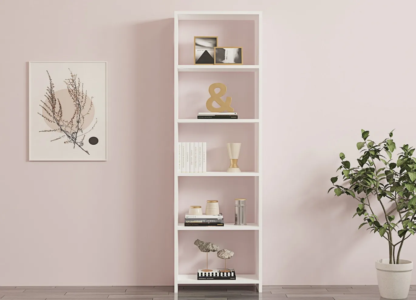 Boekenkast New Wit 160cm