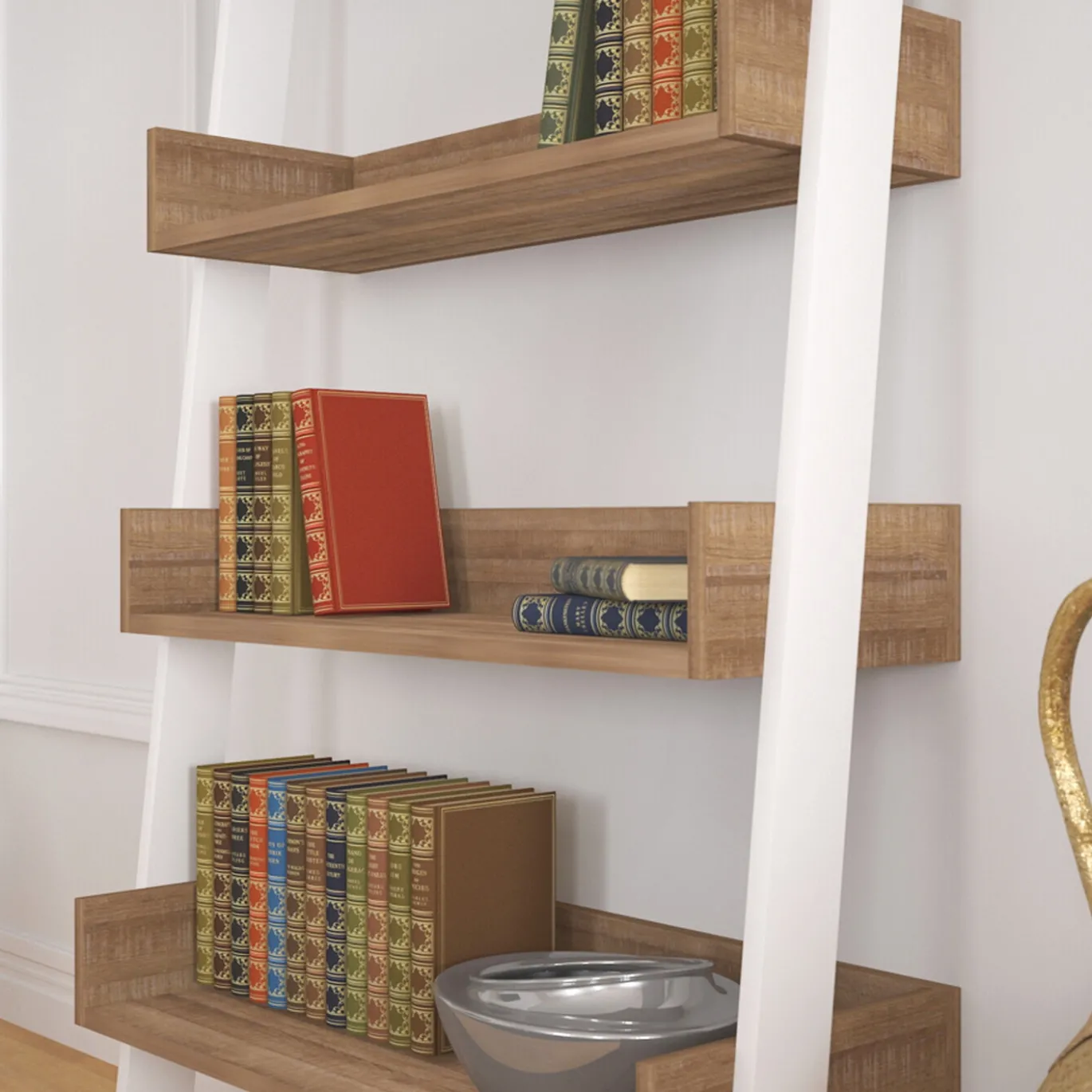 Boekenkast Only Melamine Donker Eiken