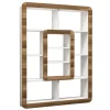 Boekenkast Orkide Walnoot/Wit 140cm