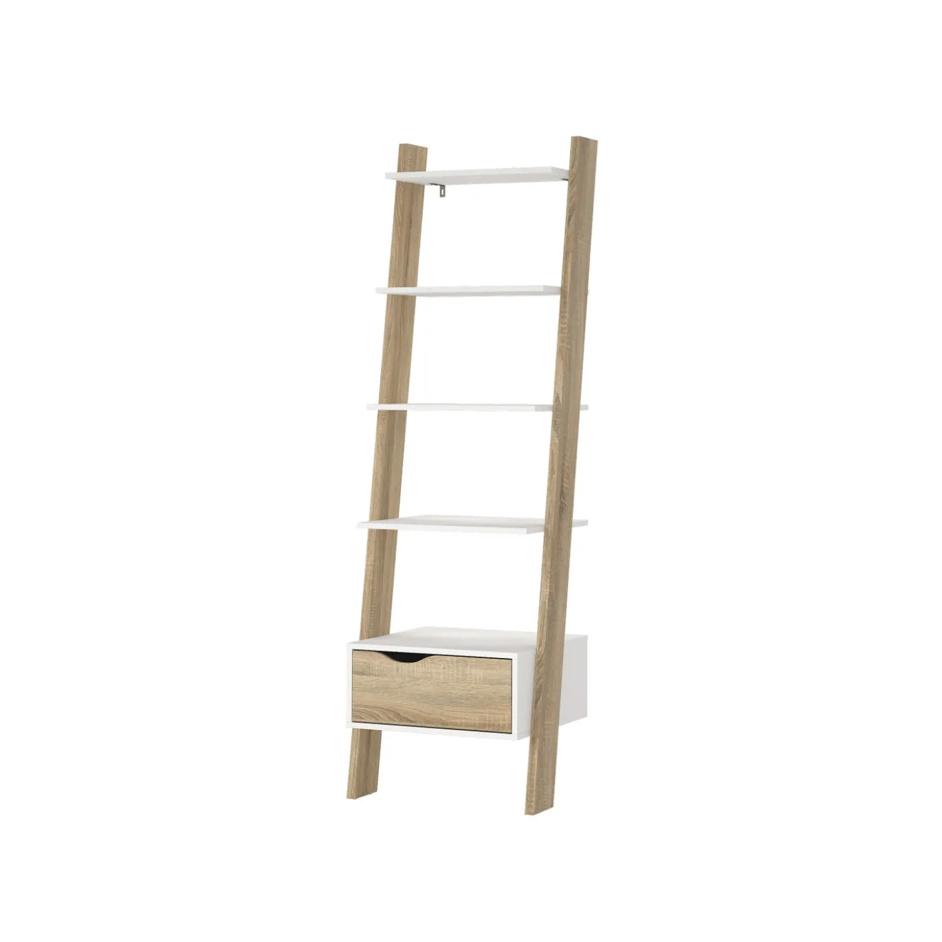 Boekenkast Oslo Wit/Naturel - Giga Living