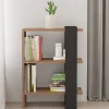 Boekenkast Ova Bruin/Antraciet 70cm