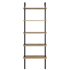 Boekenkast Piante Melamine Walnoot Zwart