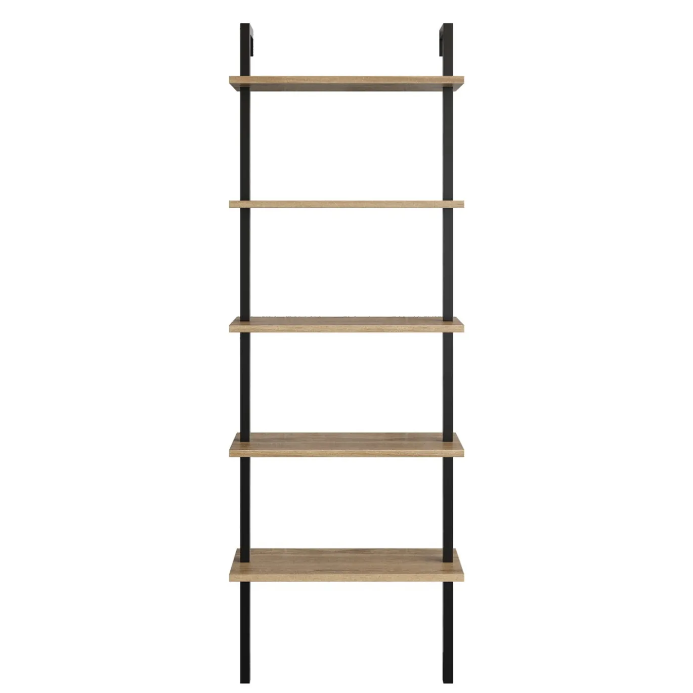 Boekenkast Piante Melamine Walnoot Zwart