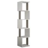 Boekenkast Piri Melamine Wit Licht Mokka