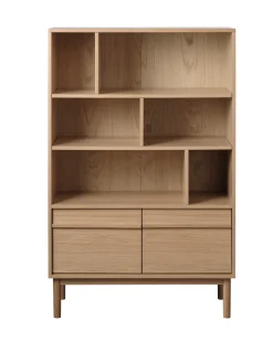 Boekenkast Ponza Naturel Eiken 140cm - Giga Living