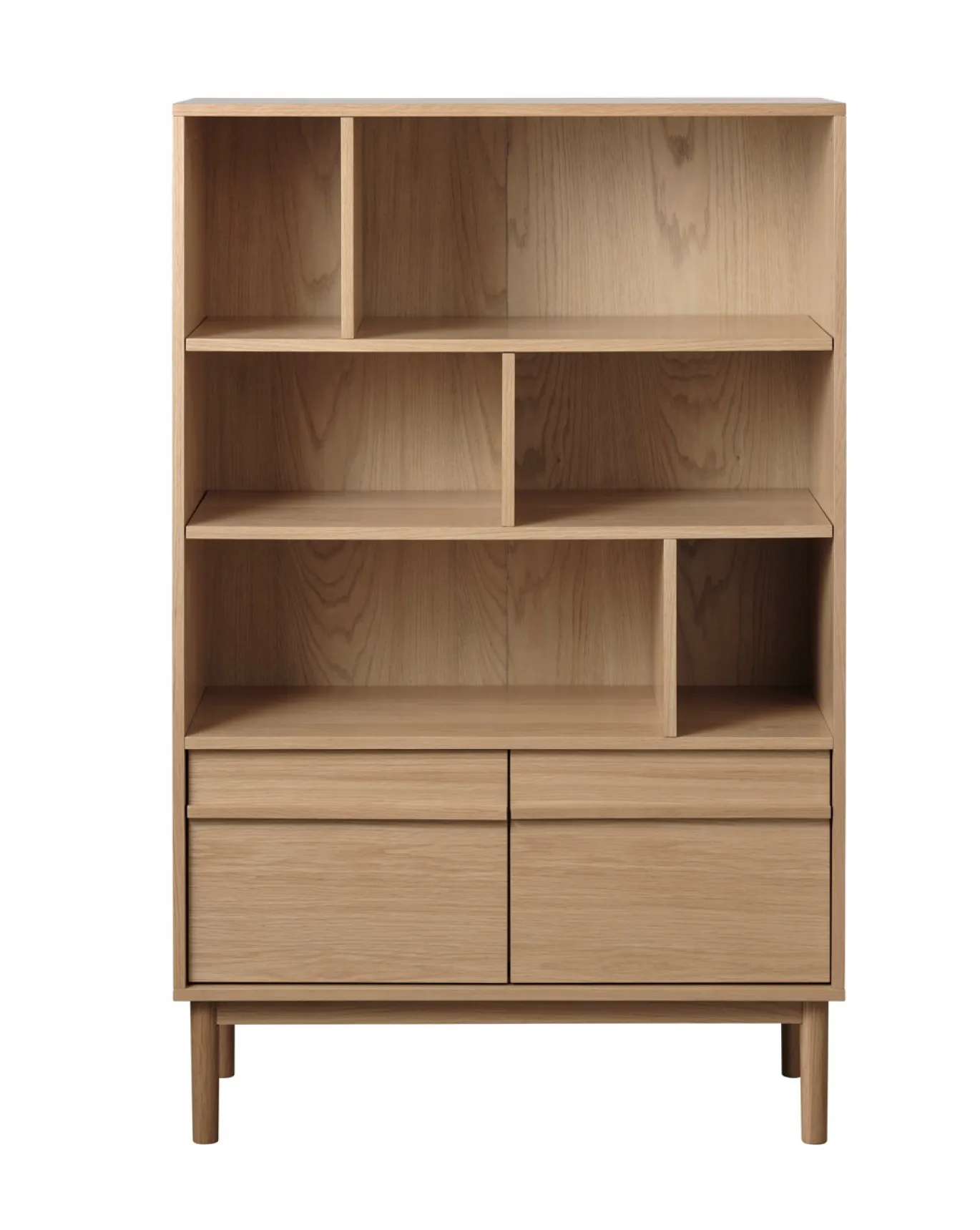 Boekenkast Ponza Naturel Eiken 140cm - Giga Living