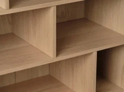 Boekenkast Ponza Naturel Eiken 140cm - Giga Living