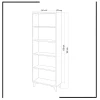 Boekenkast Potena Wit 162cm