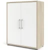 Boekenkast Prima Dicht Naturel/wit - Giga Living