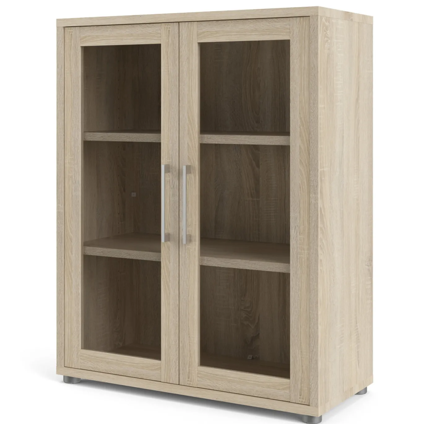 Boekenkast Prima Naturel Met Glas - Giga Living