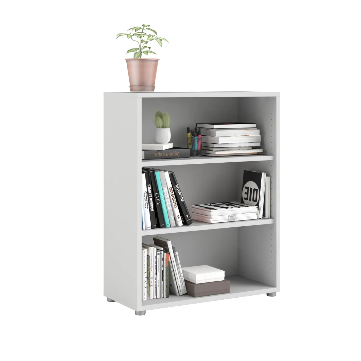 Boekenkast Prima Wit - Giga Living
