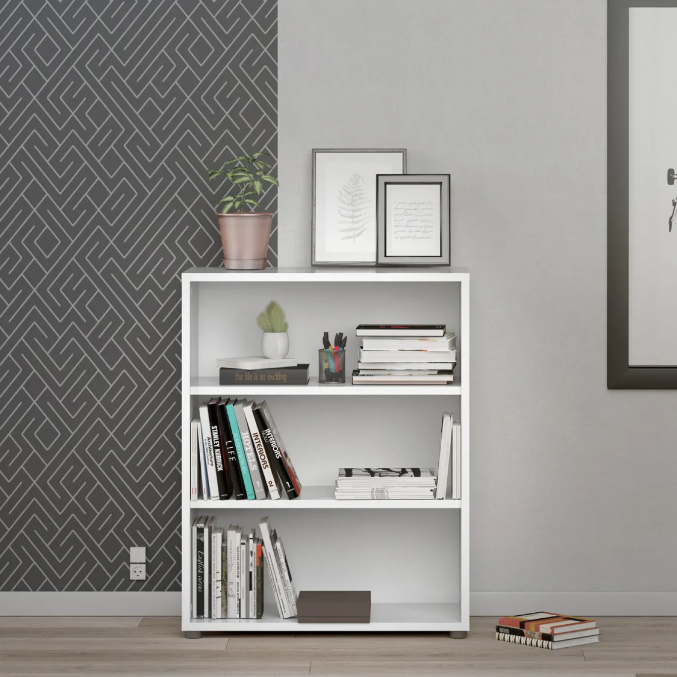 Boekenkast Prima Wit - Giga Living