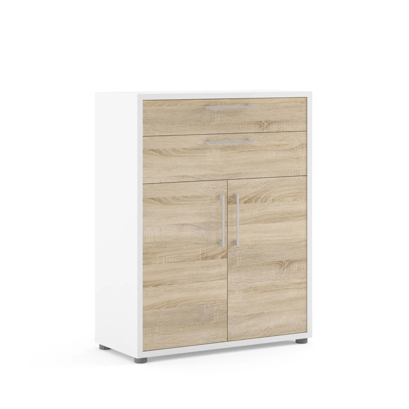 Boekenkast Prima Wit/Naturel - Giga Living