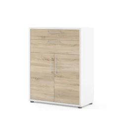 Boekenkast Prima Wit/Naturel - Giga Living