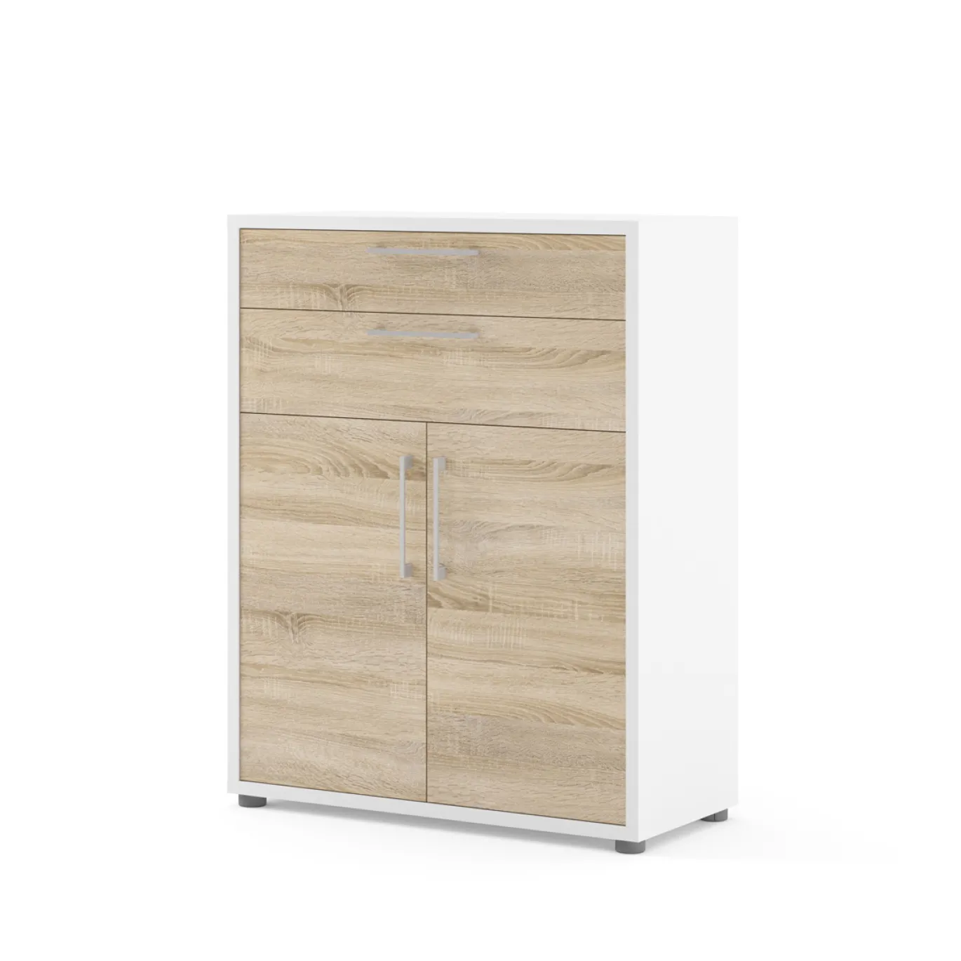 Boekenkast Prima Wit/Naturel - Giga Living