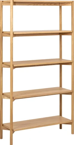 Boekenkast Ronna Eikenfineer Naturel 160cm - Giga Living