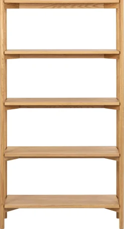 Boekenkast Ronna Eikenfineer Naturel 160cm - Giga Living