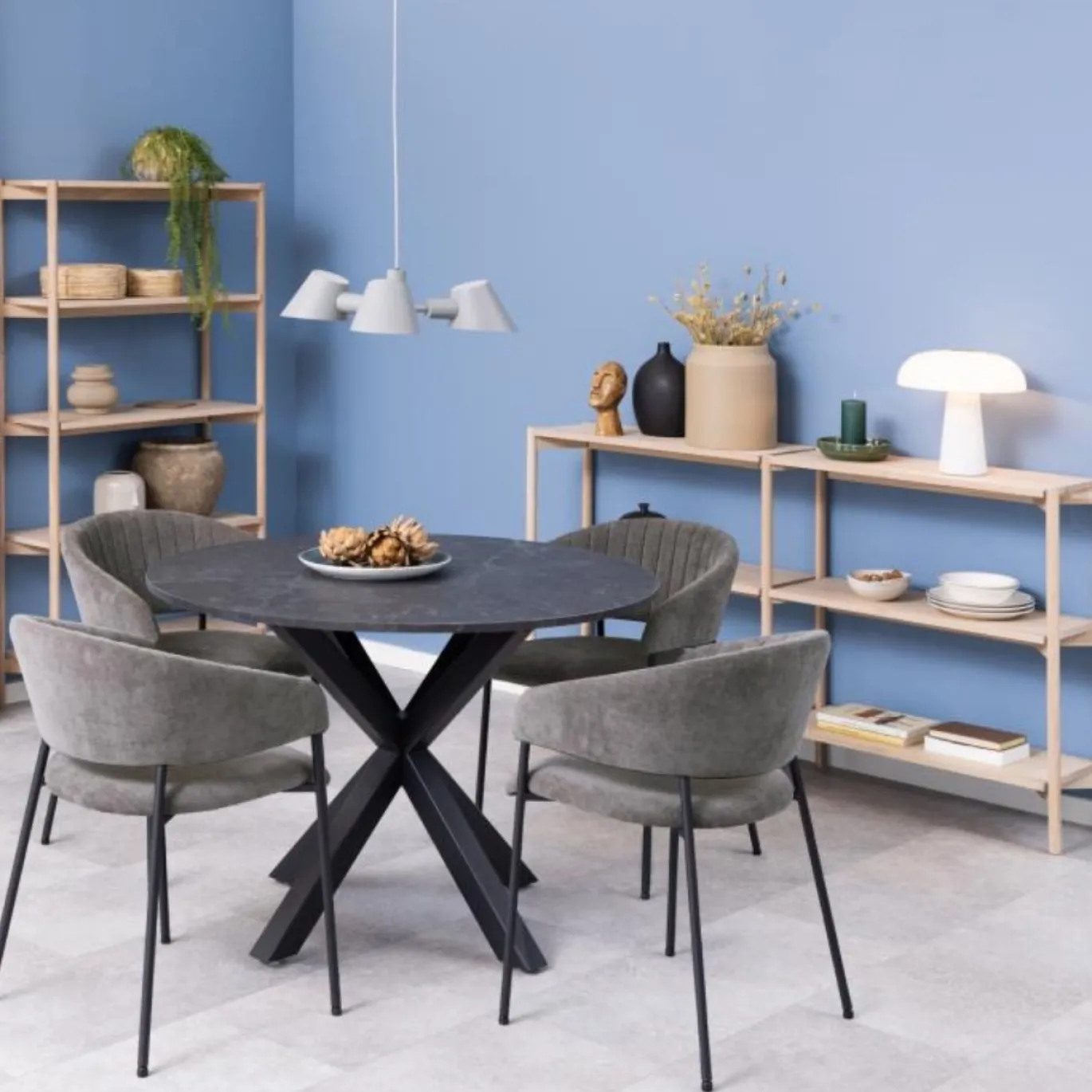 Boekenkast Ronna Eikenfineer Wit 160cm - Giga Living