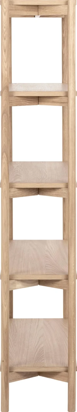 Boekenkast Ronna Eikenfineer Wit 160cm - Giga Living