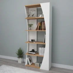 Boekenkast Selge Wit/Naturel 150cm