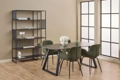 Boekenkast Selva Zwart 185x120cm - Giga Living