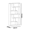 Boekenkast Serra Wit 184cm