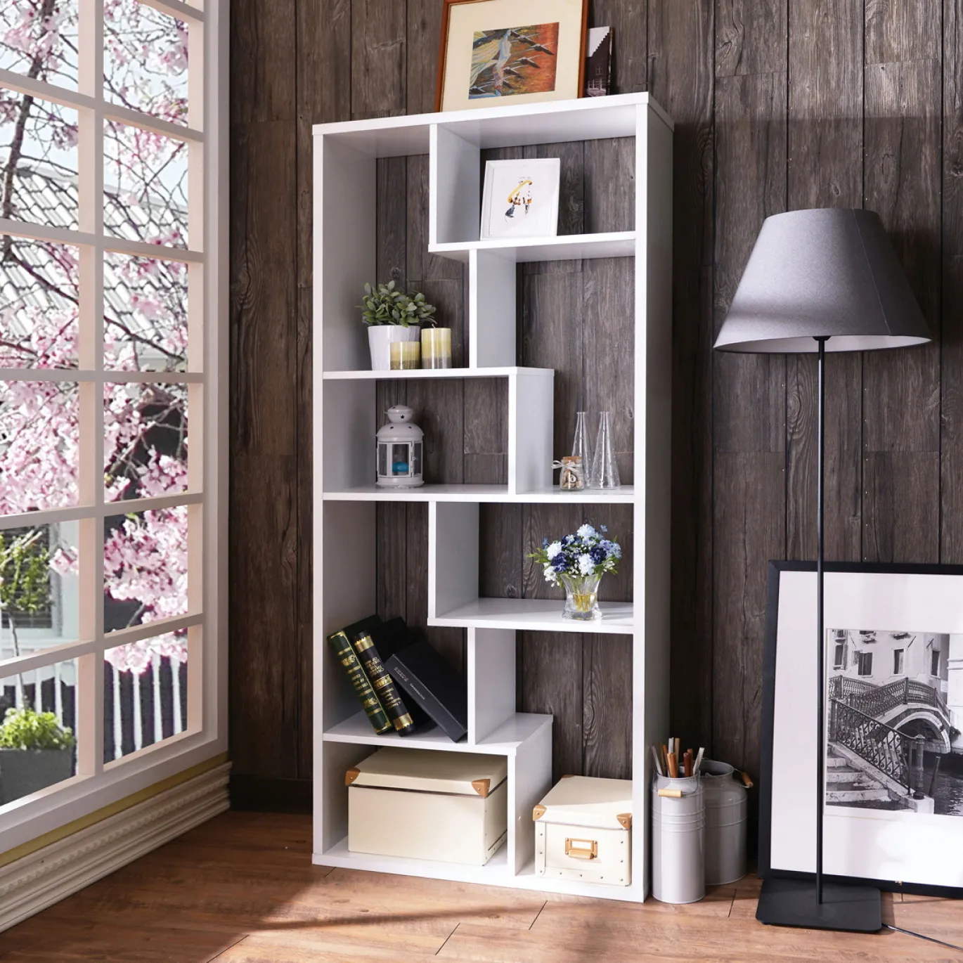 Boekenkast Serra Wit 184cm