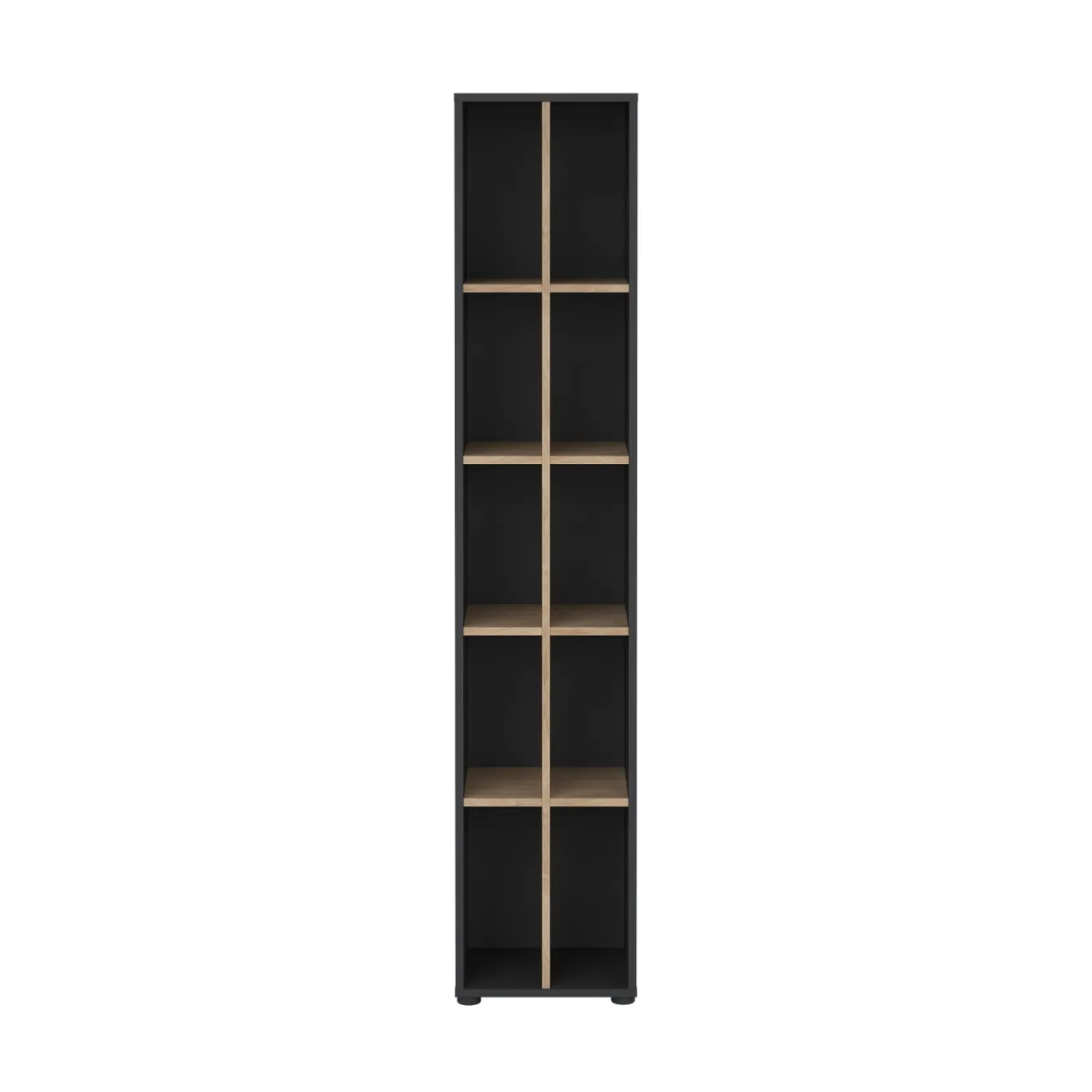 Boekenkast Sign Jackson A Hickory Matgrijs 41x205cm - Giga Living