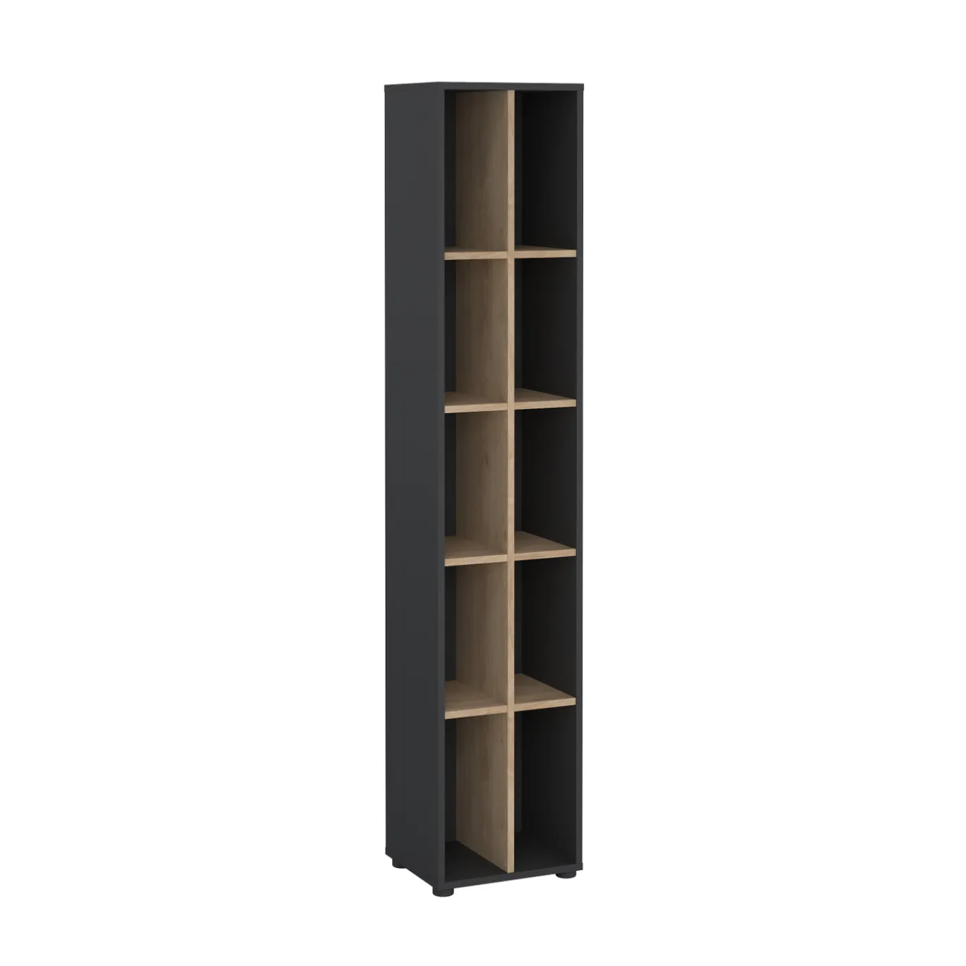 Boekenkast Sign Jackson A Hickory Matgrijs 41x205cm - Giga Living