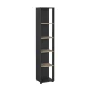 Boekenkast Sign Jackson B Hickory Matgrijs 41x205cm - Giga Living