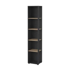 Boekenkast Sign Jackson B Hickory Matgrijs 41x205cm - Giga Living