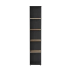 Boekenkast Sign Jackson B Hickory Matgrijs 41x205cm - Giga Living