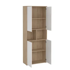 Boekenkast Sign Wit Jackson Hickory 240x205cm - Giga Living