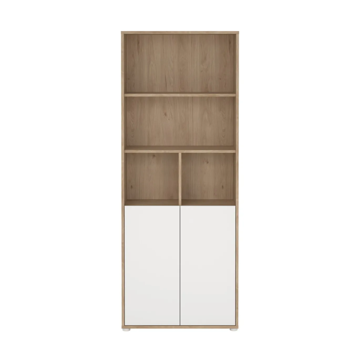Boekenkast Sign Wit Jackson Hickory 2-deurs 205cm - Giga Living