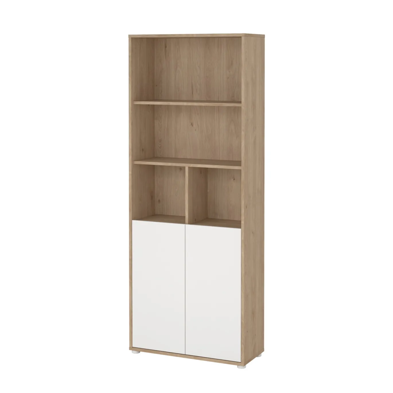 Boekenkast Sign Wit Jackson Hickory 2-deurs 205cm - Giga Living