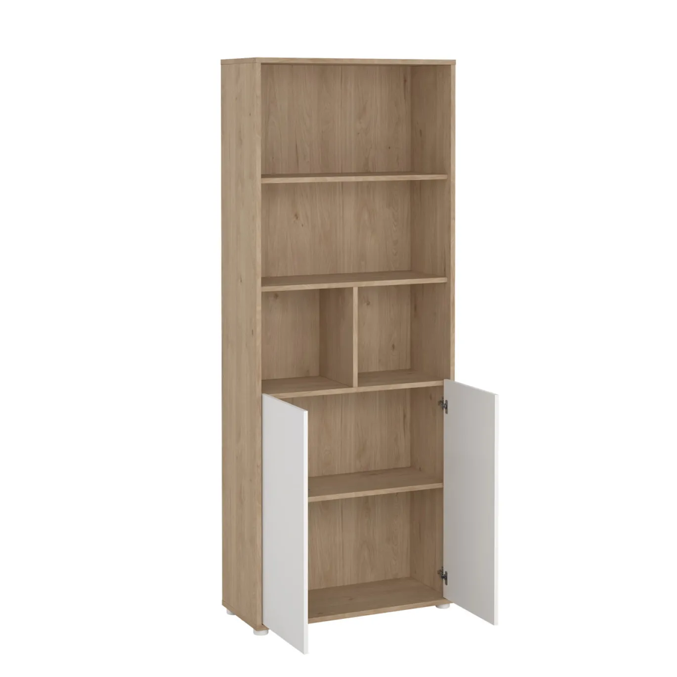 Boekenkast Sign Wit Jackson Hickory 2-deurs 205cm - Giga Living