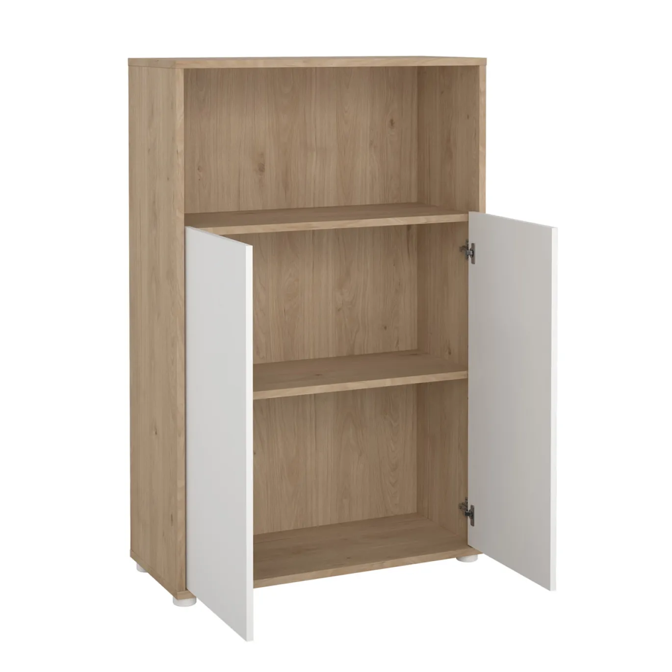 Boekenkast Sign Wit Jackson Hickory 124cm - Giga Living