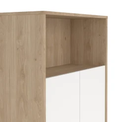 Boekenkast Sign Wit Jackson Hickory 124cm - Giga Living