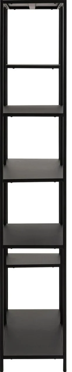 Boekenkast Valencia Metal Zwart 165cm - Giga Living