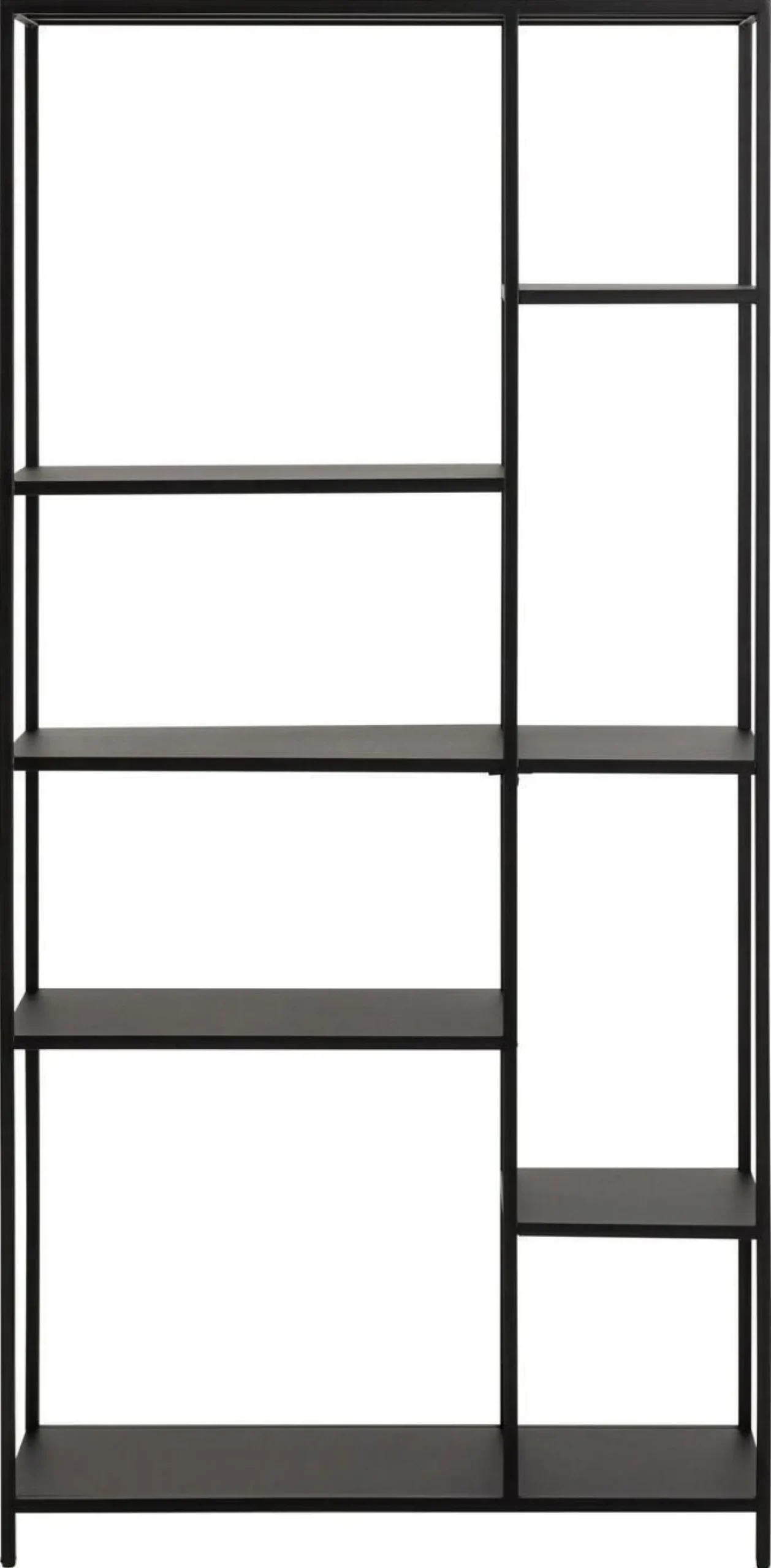 Boekenkast Valencia Metal Zwart 165cm - Giga Living
