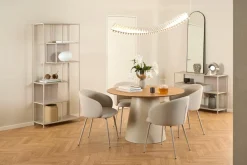 Boekenkast Varven Melamine Grijs Met Lades 114cm - Giga Living