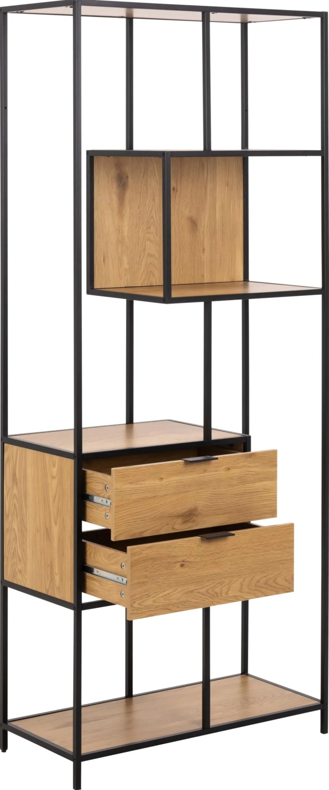 Boekenkast Varven Melamine Mat Wild Eiken 185cm - Giga Living