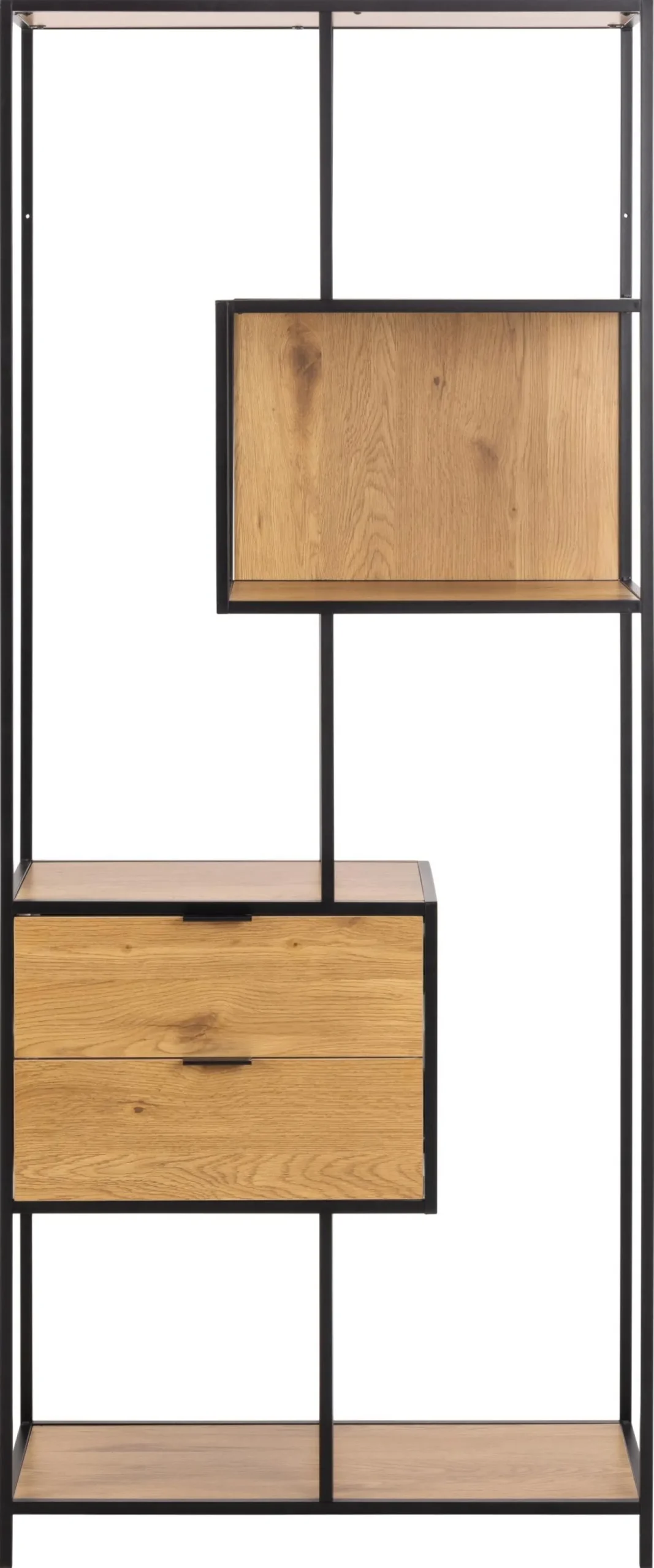 Boekenkast Varven Melamine Mat Wild Eiken 185cm - Giga Living