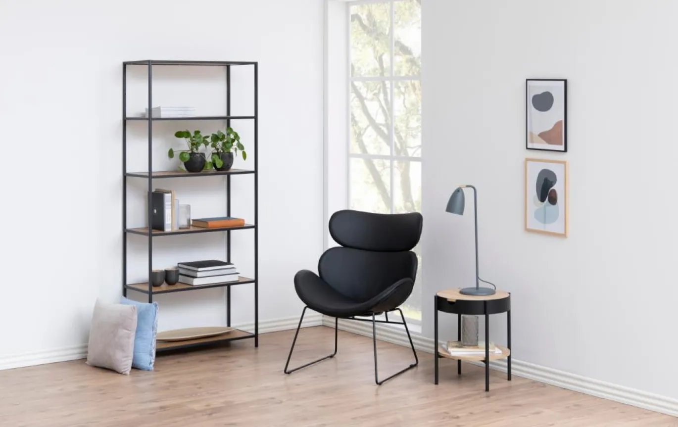 Boekenkast Varven Paper Mat Wild Eiken 185cm - Giga Living