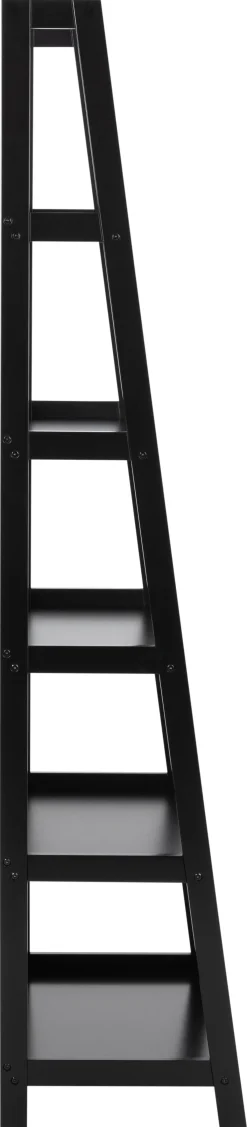 Boekenkast Zoster Mdf Zwart 180cm - Giga Living