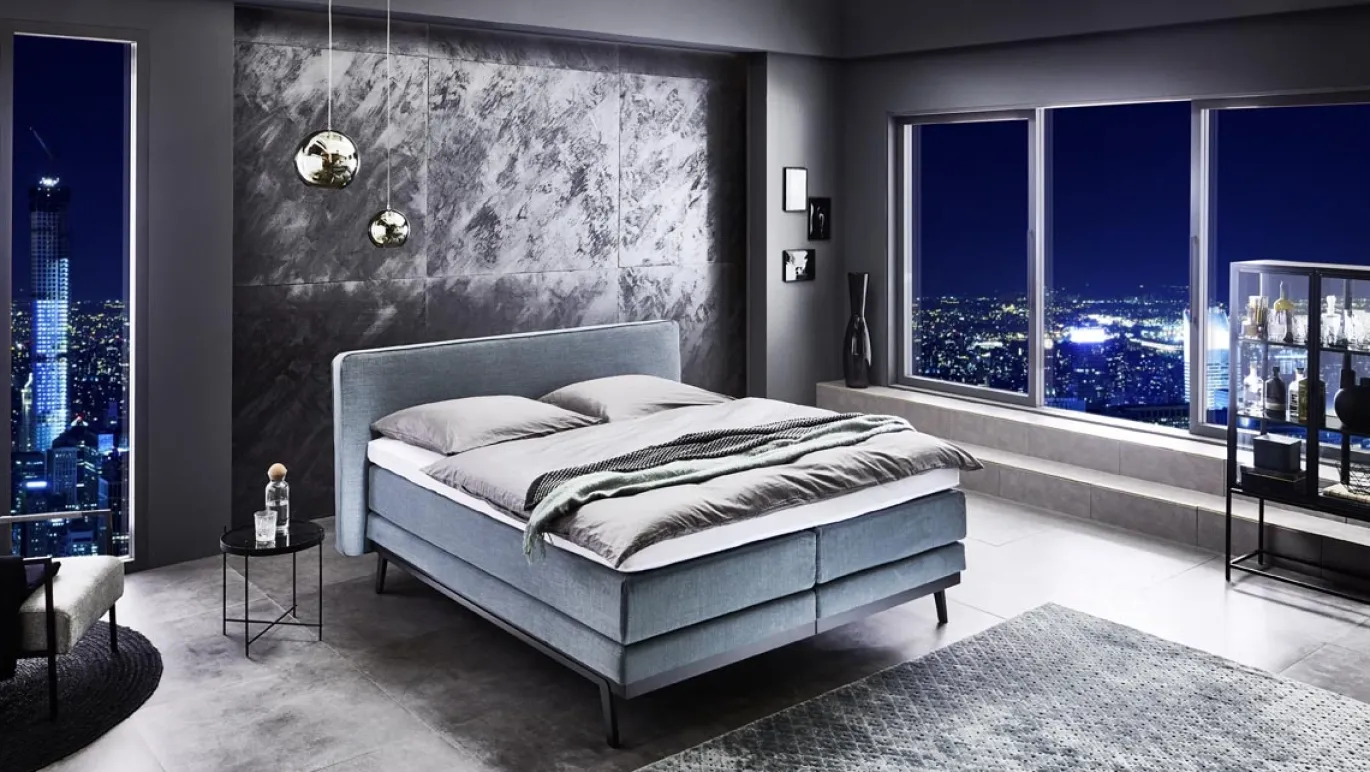 Boxspring Cape Niagara Zinc 180x200cm - Giga Meubel