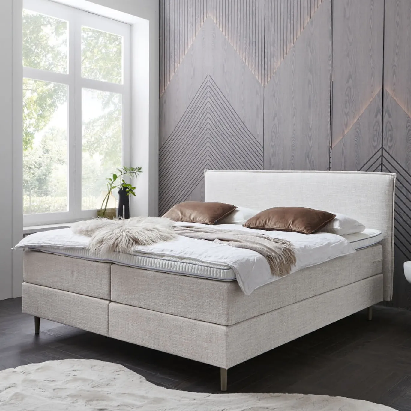Boxspring Oasis Shell Vlak 180x200cm - Giga Meubel