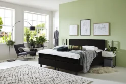Boxspring Vienna Zwart 120x200cm - Giga Meubel